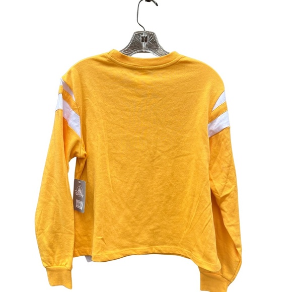 Disney NWT Yellow Mickey Mouse Sporty Graphic Long Sleeve Sweatshirt Size Small - Picture 4 of 9